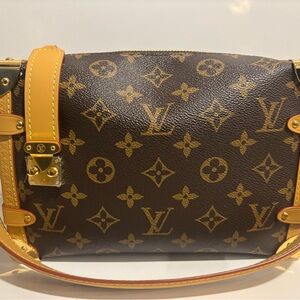 LV  Brown and Gold Monogram Shoulder Bag